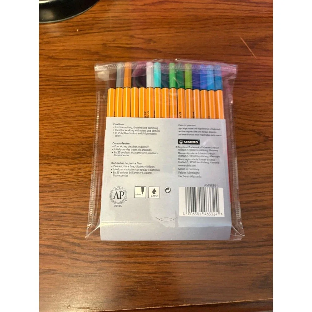 Stabilo 30 Point 88 Fineliner Markers Only Tested Never Used